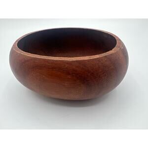 Mid-Century Modern Oval‎ Bowl Made Of Myrtlewood Unique Piece